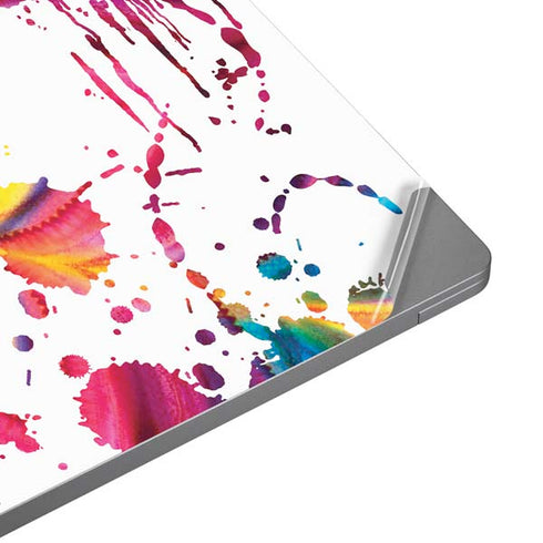 Chromatic Splatter White Universal Laptop 15in (12.2 x 8.8in) Skin